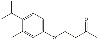 4-[3-methyl-4-(propan-2-yl)phenoxy]butan-2-one Struktur