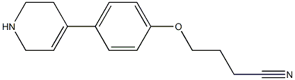 4-[4-(1,2,3,6-tetrahydropyridin-4-yl)phenoxy]butanenitrile Struktur