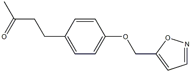 4-[4-(1,2-oxazol-5-ylmethoxy)phenyl]butan-2-one Struktur