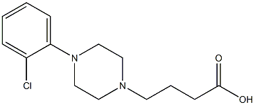 4-[4-(2-chlorophenyl)piperazin-1-yl]butanoic acid Struktur