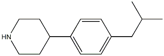 4-[4-(2-methylpropyl)phenyl]piperidine Struktur