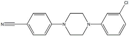 4-[4-(3-chlorophenyl)piperazin-1-yl]benzonitrile Struktur