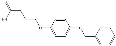 4-[4-(benzyloxy)phenoxy]butanethioamide Struktur