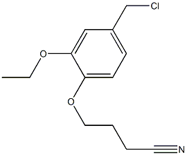 4-[4-(chloromethyl)-2-ethoxyphenoxy]butanenitrile Struktur