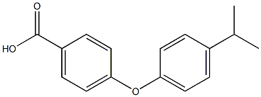 4-[4-(propan-2-yl)phenoxy]benzoic acid Struktur