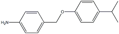 4-[4-(propan-2-yl)phenoxymethyl]aniline Struktur