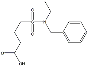 4-[benzyl(ethyl)sulfamoyl]butanoic acid Struktur