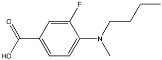 4-[butyl(methyl)amino]-3-fluorobenzoic acid Struktur