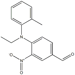 4-[ethyl(2-methylphenyl)amino]-3-nitrobenzaldehyde Struktur