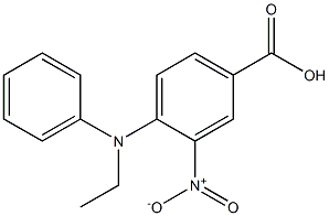 4-[ethyl(phenyl)amino]-3-nitrobenzoic acid Struktur