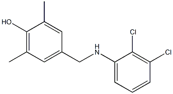 4-{[(2,3-dichlorophenyl)amino]methyl}-2,6-dimethylphenol Struktur