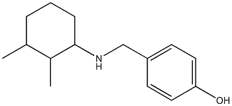 4-{[(2,3-dimethylcyclohexyl)amino]methyl}phenol Struktur