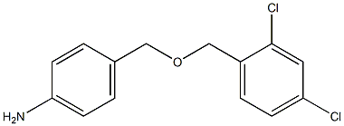 4-{[(2,4-dichlorophenyl)methoxy]methyl}aniline Struktur