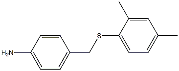 4-{[(2,4-dimethylphenyl)sulfanyl]methyl}aniline Struktur