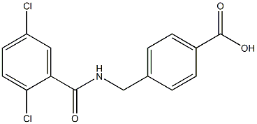 4-{[(2,5-dichlorophenyl)formamido]methyl}benzoic acid Struktur