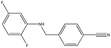 4-{[(2,5-difluorophenyl)amino]methyl}benzonitrile Struktur