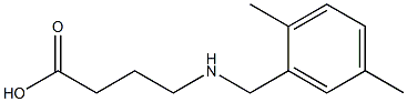 4-{[(2,5-dimethylphenyl)methyl]amino}butanoic acid Struktur