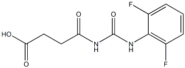 4-{[(2,6-difluorophenyl)carbamoyl]amino}-4-oxobutanoic acid Struktur