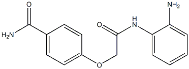 4-{[(2-aminophenyl)carbamoyl]methoxy}benzamide Struktur