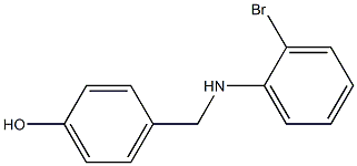 4-{[(2-bromophenyl)amino]methyl}phenol Struktur