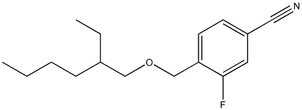 4-{[(2-ethylhexyl)oxy]methyl}-3-fluorobenzonitrile Struktur