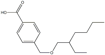 4-{[(2-ethylhexyl)oxy]methyl}benzoic acid Struktur