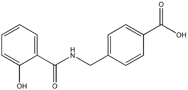 4-{[(2-hydroxyphenyl)formamido]methyl}benzoic acid Struktur