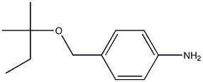 4-{[(2-methylbutan-2-yl)oxy]methyl}aniline Struktur