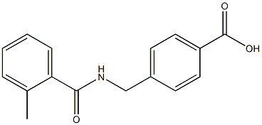 4-{[(2-methylphenyl)formamido]methyl}benzoic acid Struktur