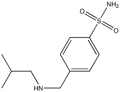 4-{[(2-methylpropyl)amino]methyl}benzene-1-sulfonamide Struktur