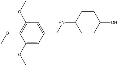 4-{[(3,4,5-trimethoxyphenyl)methyl]amino}cyclohexan-1-ol Struktur