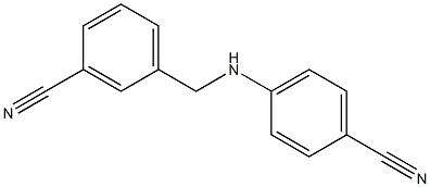 4-{[(3-cyanophenyl)methyl]amino}benzonitrile Struktur