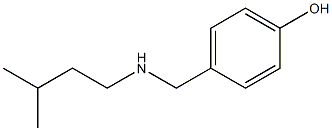 4-{[(3-methylbutyl)amino]methyl}phenol Struktur