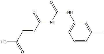 4-{[(3-methylphenyl)carbamoyl]amino}-4-oxobut-2-enoic acid Struktur