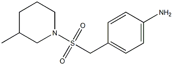 4-{[(3-methylpiperidine-1-)sulfonyl]methyl}aniline Struktur