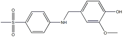 4-{[(4-methanesulfonylphenyl)amino]methyl}-2-methoxyphenol Struktur