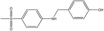 4-{[(4-methanesulfonylphenyl)amino]methyl}phenol Struktur