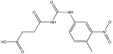 4-{[(4-methyl-3-nitrophenyl)carbamoyl]amino}-4-oxobutanoic acid Struktur