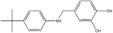 4-{[(4-tert-butylphenyl)amino]methyl}benzene-1,2-diol Struktur