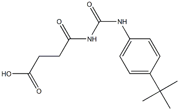 4-{[(4-tert-butylphenyl)carbamoyl]amino}-4-oxobutanoic acid Struktur