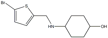 4-{[(5-bromothiophen-2-yl)methyl]amino}cyclohexan-1-ol Struktur