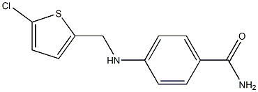 4-{[(5-chlorothiophen-2-yl)methyl]amino}benzamide Struktur