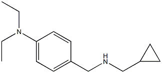 4-{[(cyclopropylmethyl)amino]methyl}-N,N-diethylaniline Struktur