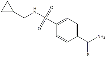 4-{[(cyclopropylmethyl)amino]sulfonyl}benzenecarbothioamide Struktur