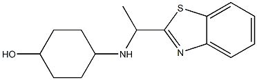 4-{[1-(1,3-benzothiazol-2-yl)ethyl]amino}cyclohexan-1-ol Struktur