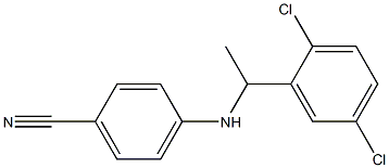 4-{[1-(2,5-dichlorophenyl)ethyl]amino}benzonitrile Struktur