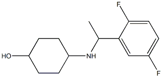 4-{[1-(2,5-difluorophenyl)ethyl]amino}cyclohexan-1-ol Struktur