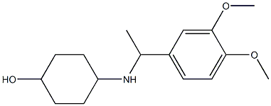 4-{[1-(3,4-dimethoxyphenyl)ethyl]amino}cyclohexan-1-ol Struktur