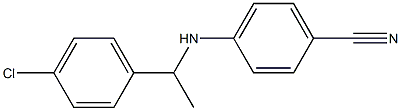 4-{[1-(4-chlorophenyl)ethyl]amino}benzonitrile Struktur