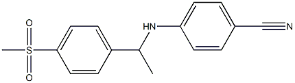 4-{[1-(4-methanesulfonylphenyl)ethyl]amino}benzonitrile Struktur